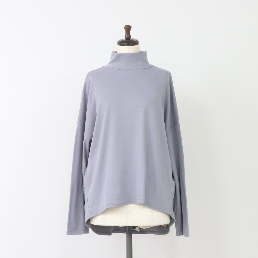 Vintage Peachスムース ハイネックPO Tシャツの正面ディティール