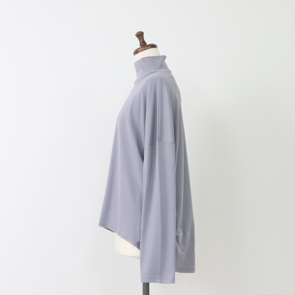 Vintage Peachスムース ハイネックPO Tシャツの正面ディティール