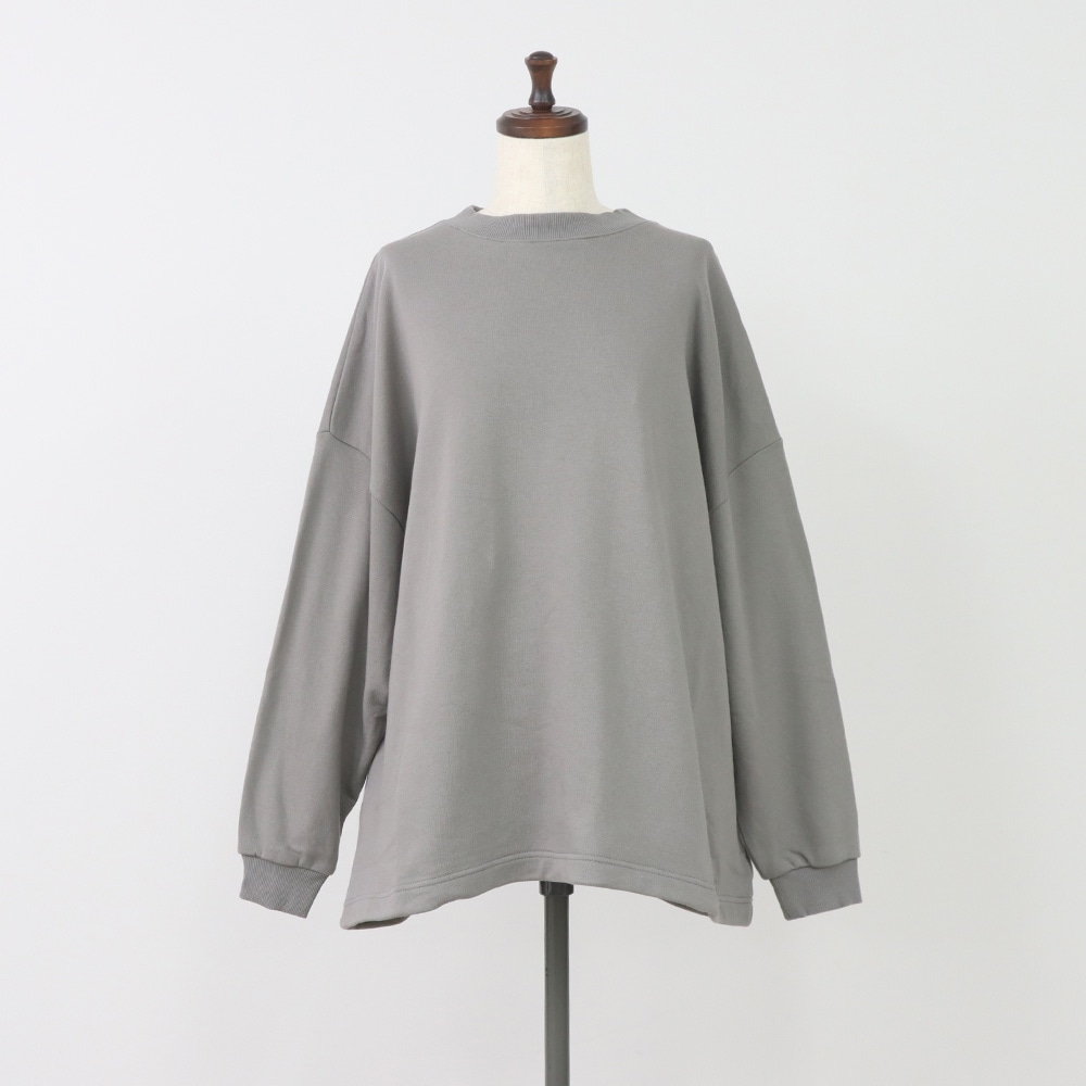 30/10セントラル裏毛 ワイドトレーナー トレーナーの正面ディティール