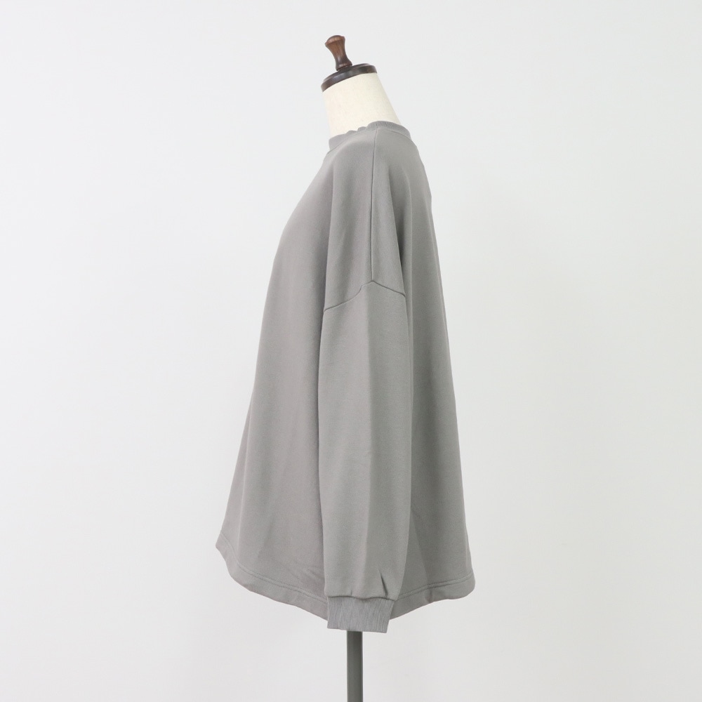 30/10セントラル裏毛 ワイドトレーナー トレーナーの正面ディティール