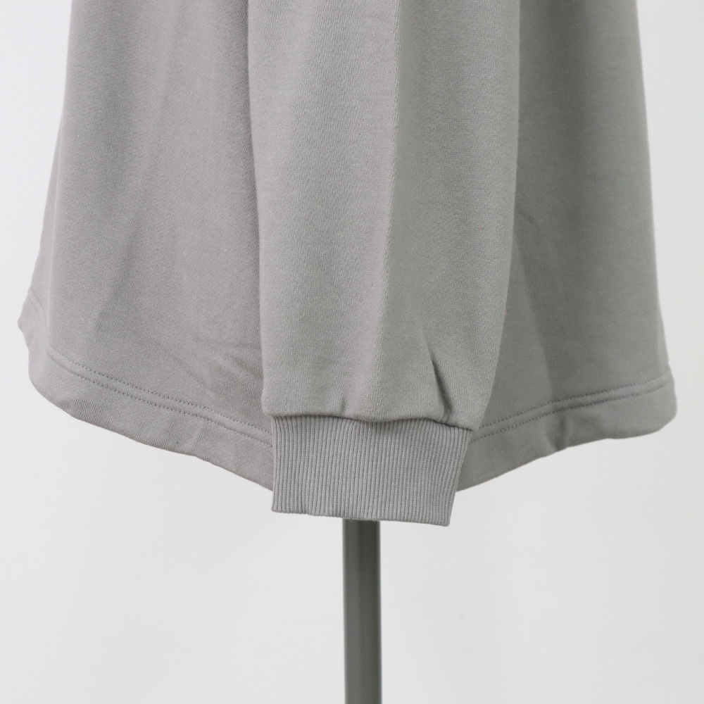 30/10セントラル裏毛 ワイドトレーナー トレーナーの正面ディティール