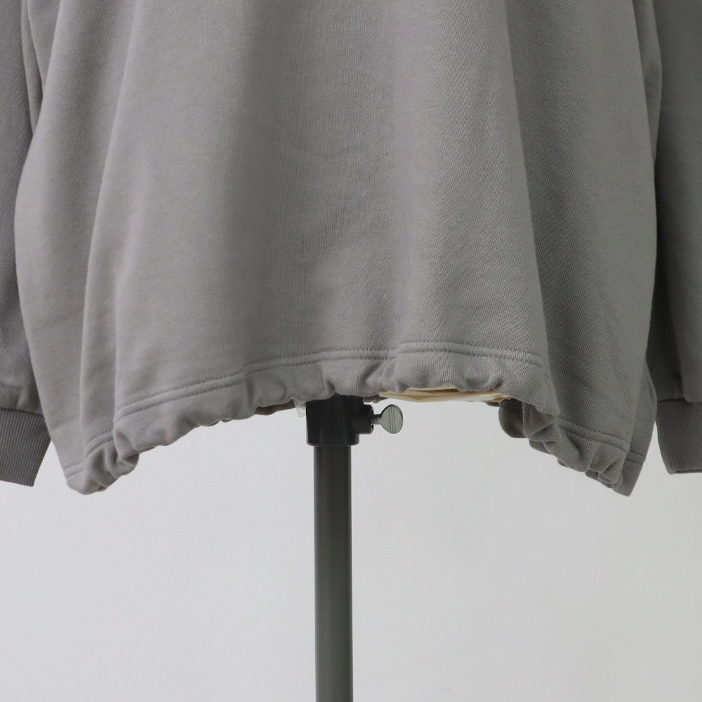 30/10セントラル裏毛 ワイドトレーナー トレーナーの正面ディティール