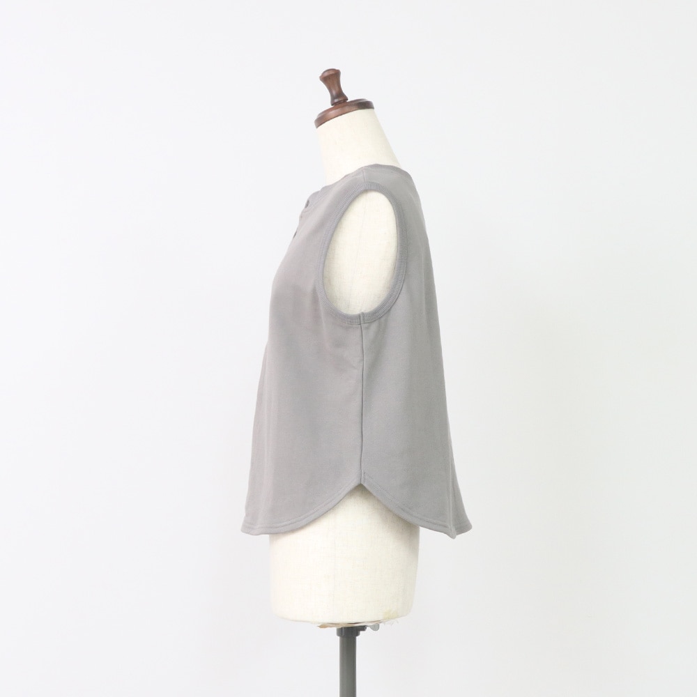 30/10セントラル裏毛 2WAYベスト ベストの正面ディティール