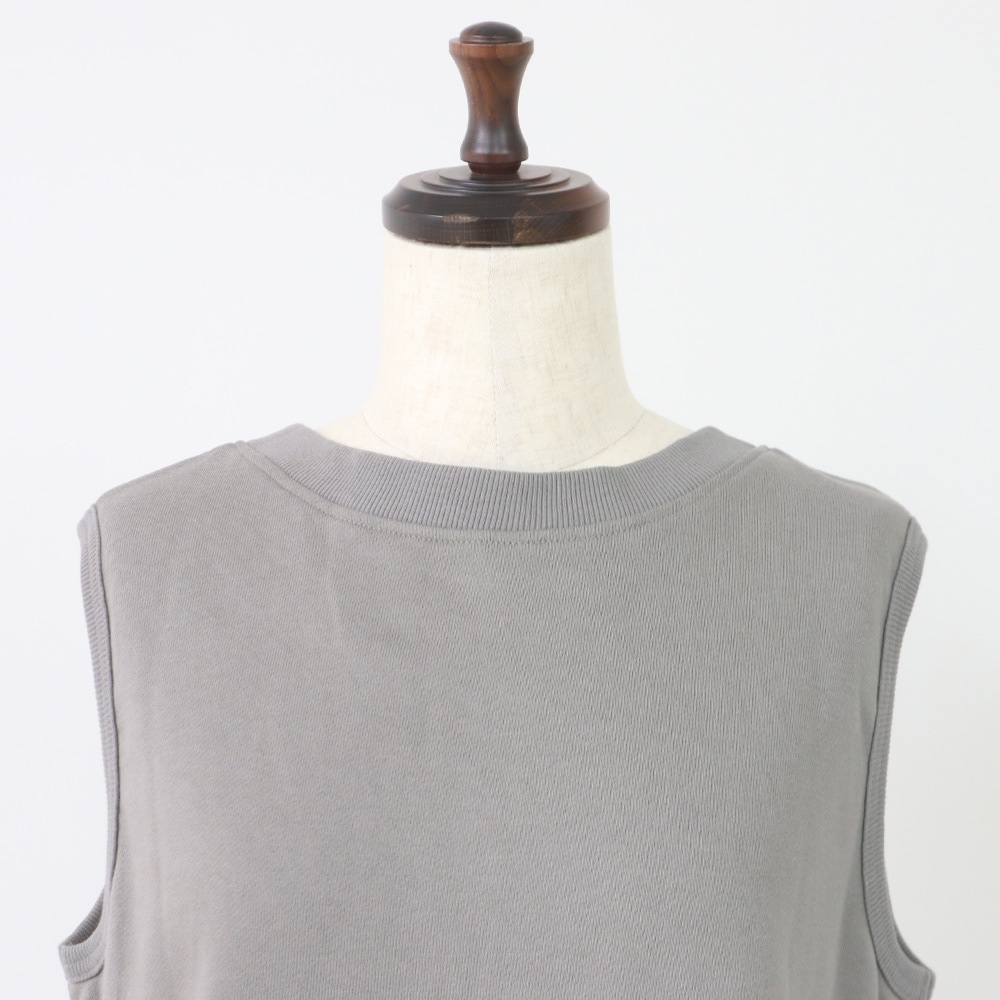 30/10セントラル裏毛 2WAYベスト ベストの正面ディティール