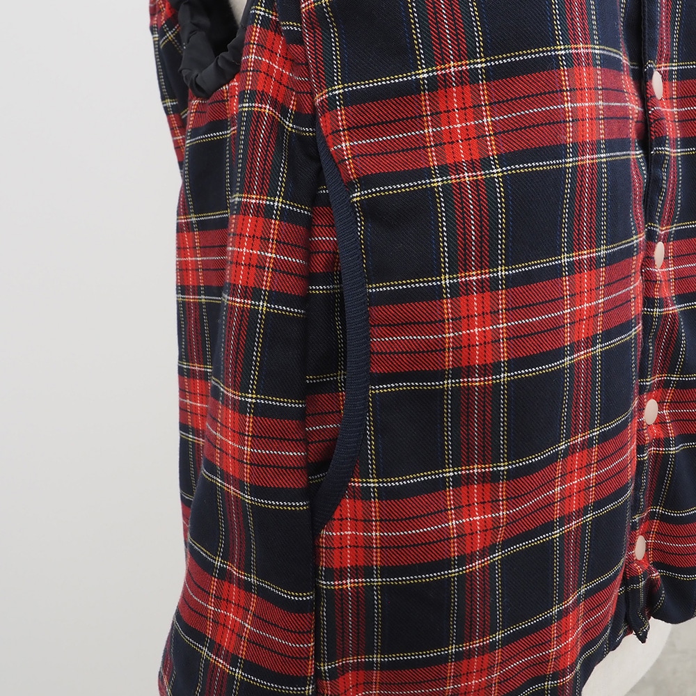 ロイヤルタータン パデットベスト ベストの正面ディティール