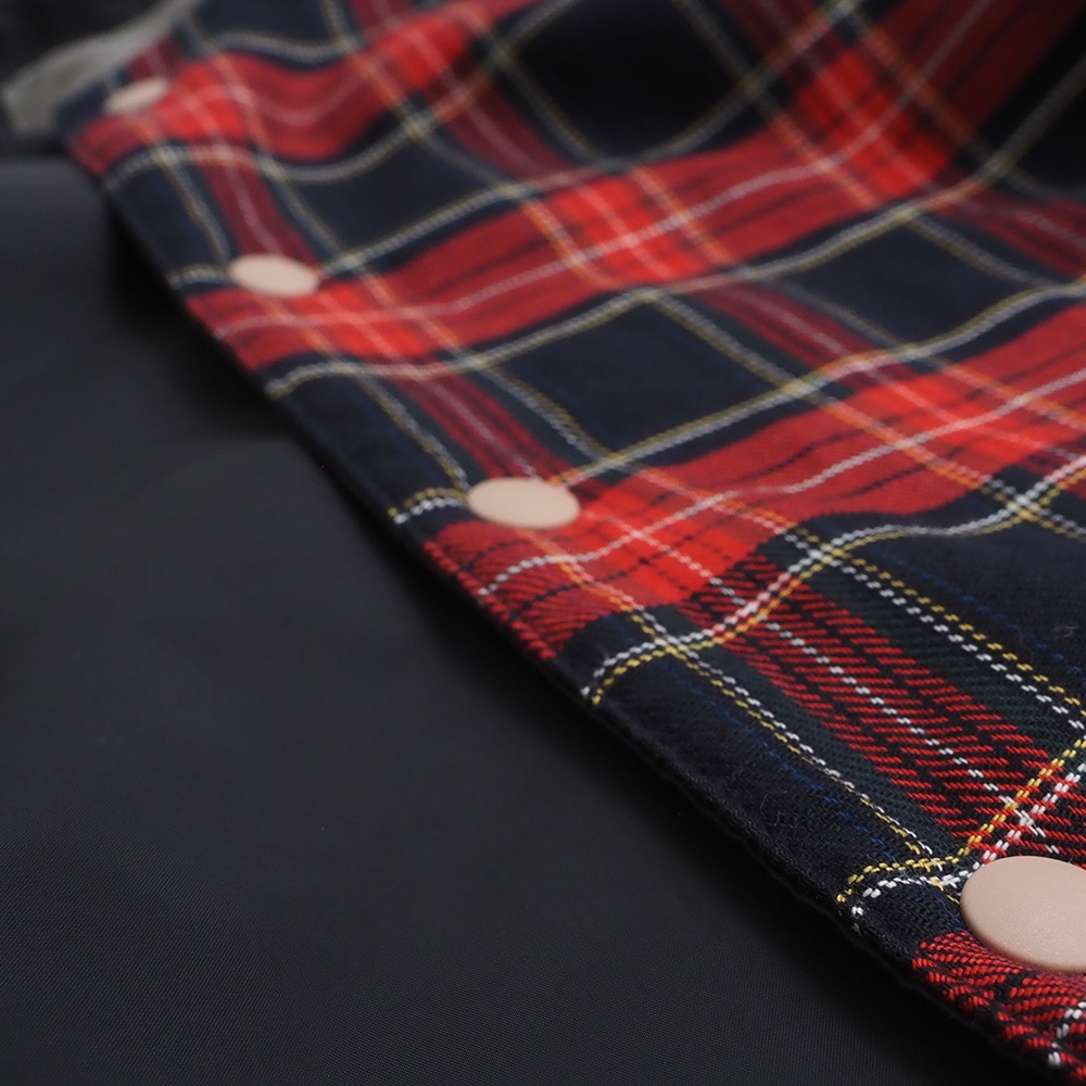 ロイヤルタータン パデットベスト ベストの素材のアップ