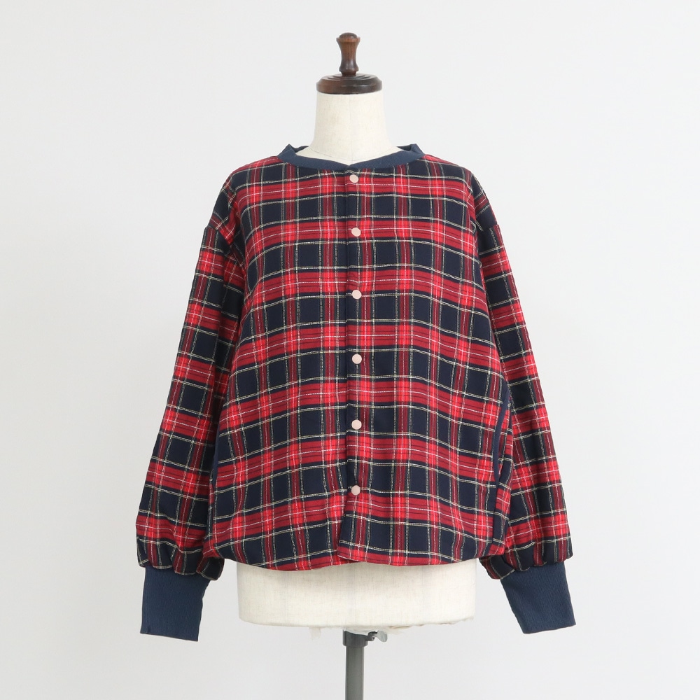 ロイヤルタータン パデットハウスジャケット　ジャケットの正面ディティール