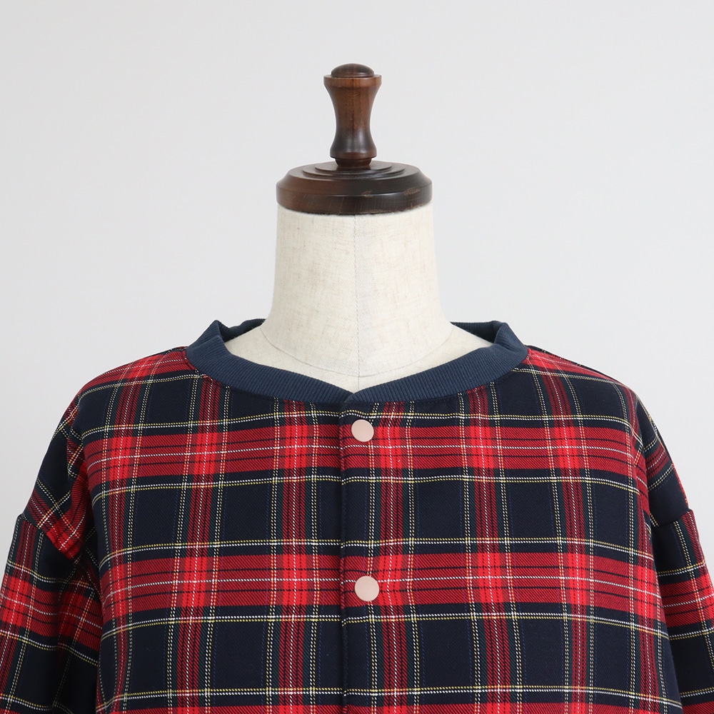 ロイヤルタータン パデットハウスジャケット　ジャケットの正面ディティール