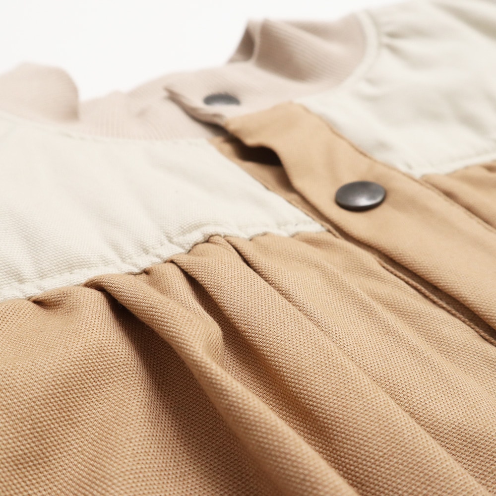 オックスパデットベスト　ベストの素材のアップ