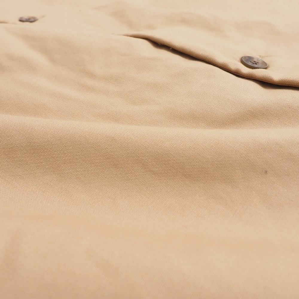 オックス ラグランパデットコート　コートの素材のアップ