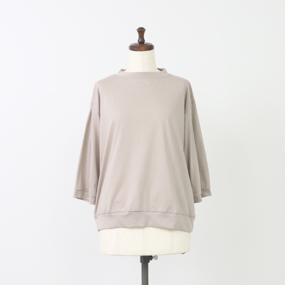 110/2サイロプレミアム コンパクトT7分袖 Tシャツの正面ディティール