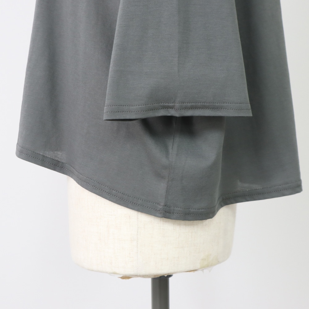 110/2サイロプレミアム ワイドT7分袖　プルオーバーの正面ディティール