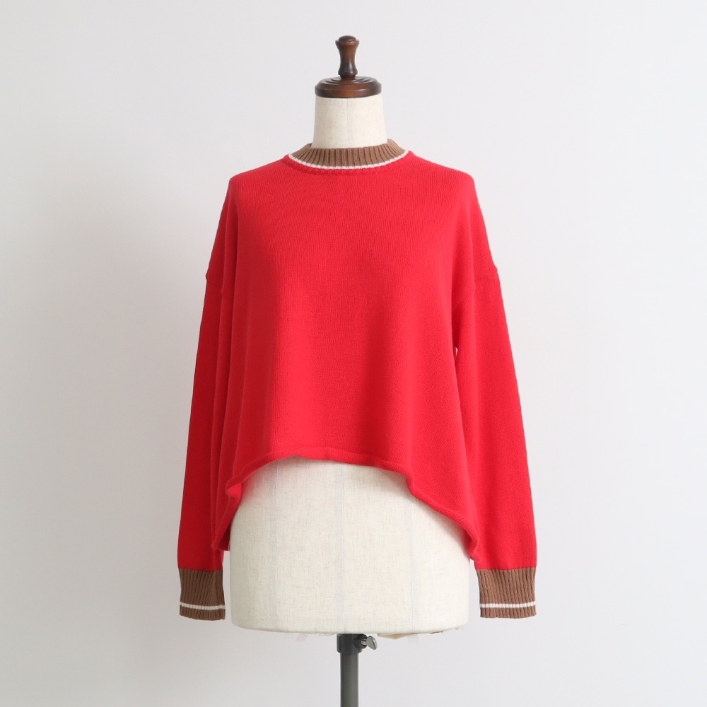 NARU(ナル) ムースヤーン バイカラーニット 665610 | TOPS,ニット
