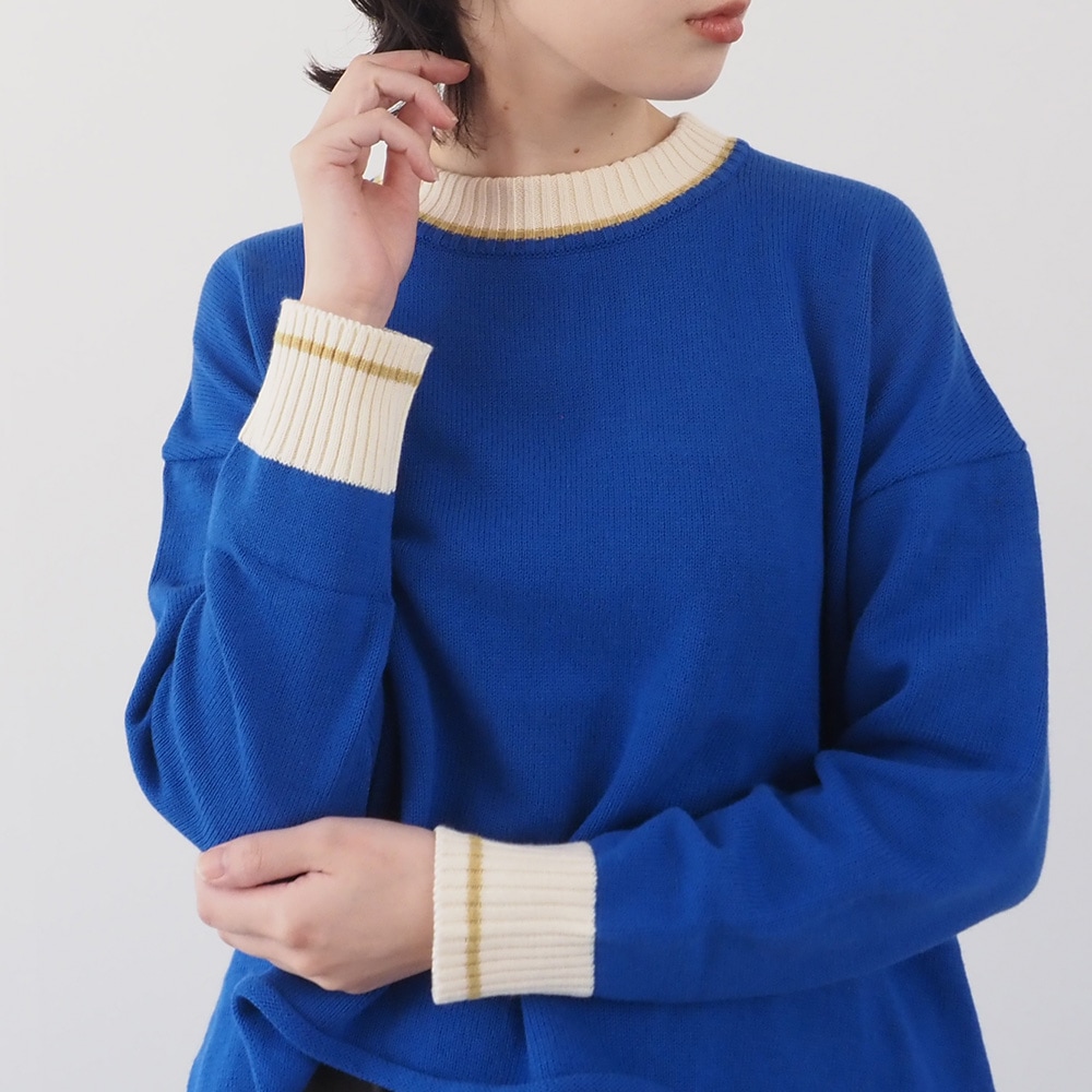 NARU(ナル) ムースヤーン バイカラーニット 665610 | 2025秋冬 新着/再