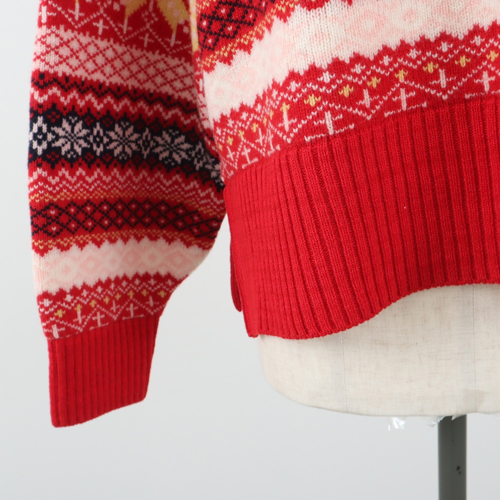 冬の特別価格】NARU(ナル) タスマニアラム フェアアイルニット 665620