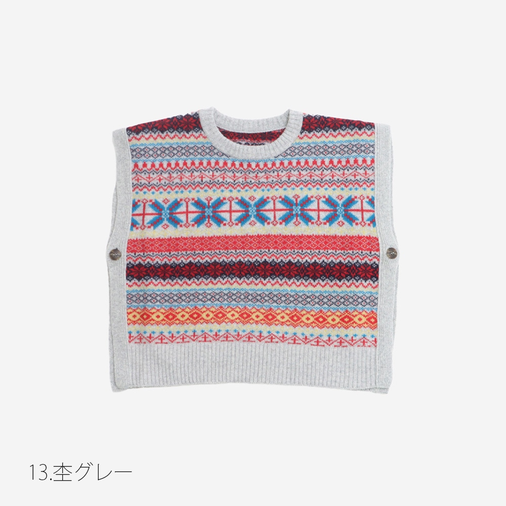 NARU(ナル) タスマニアラム フェアアイルボックスベスト 665621