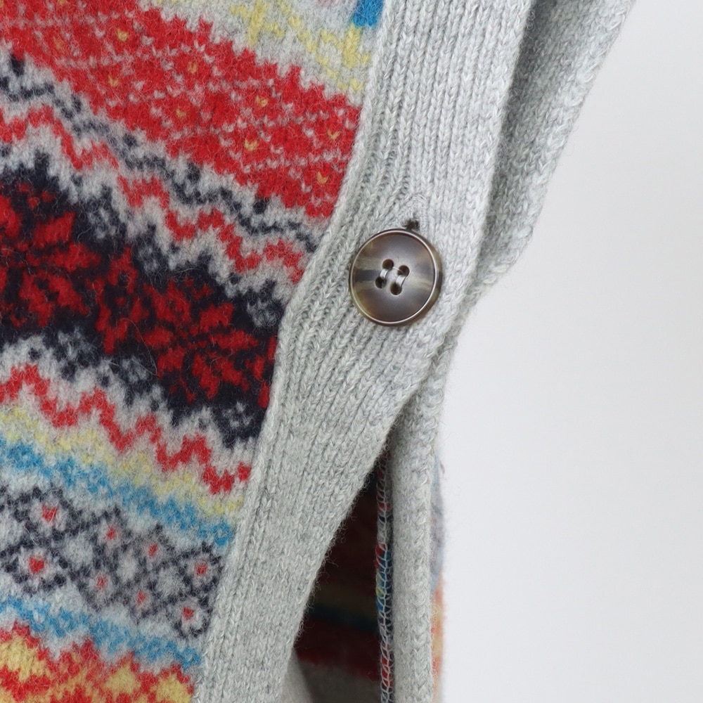 タスマニアラム フェアアイルボックスベスト ベストの正面ディティール