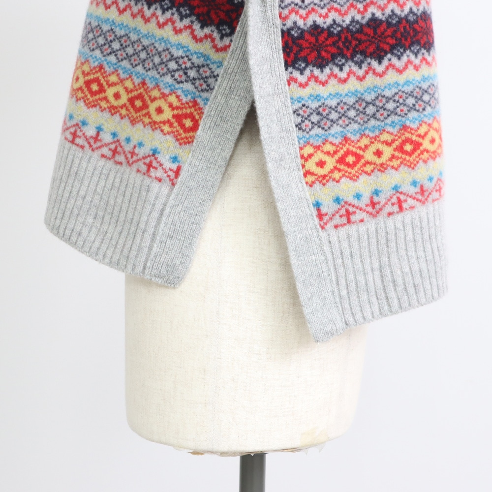 タスマニアラム フェアアイルボックスベスト ベストの正面ディティール