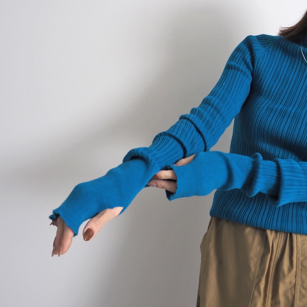 NARU(ナル) ランダムリブ Thumbholeハイネック 665700 | all_items