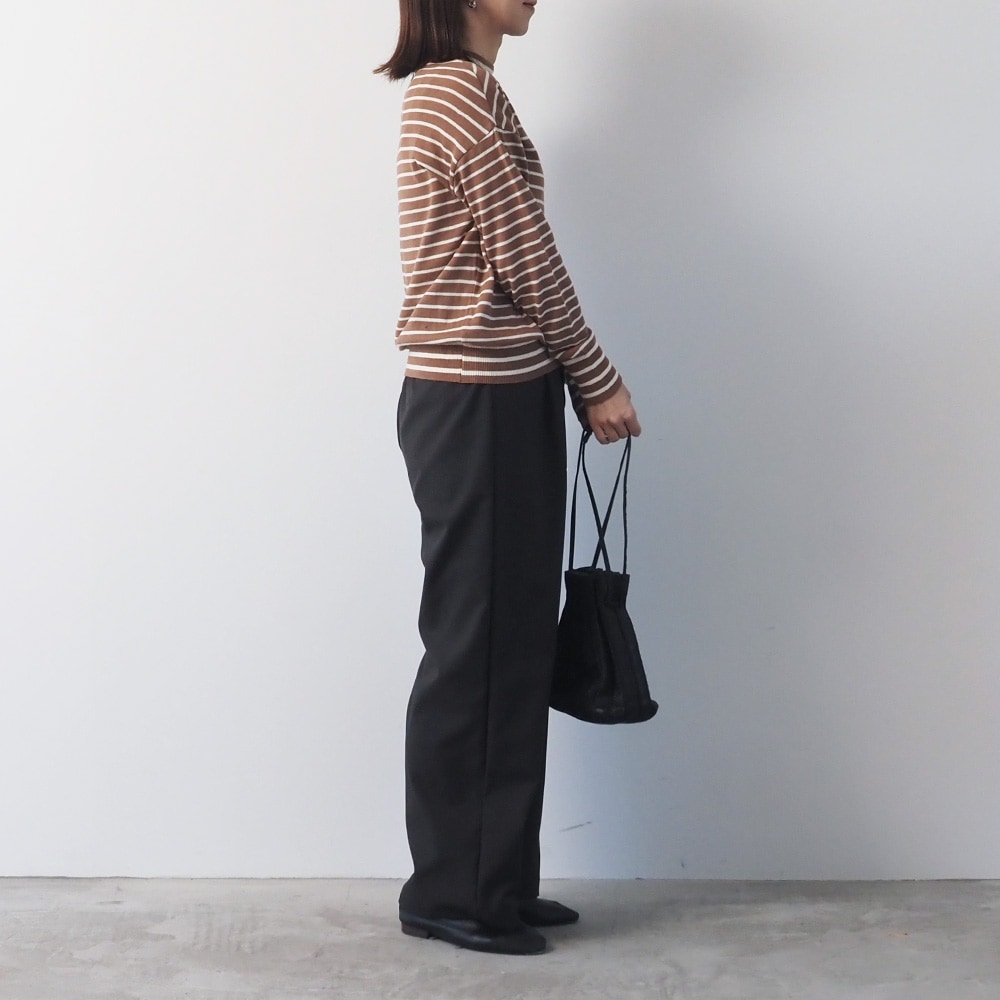 NARU(ナル) ムースヤーン ハイネックボーダーニット 665706 | 2025秋冬