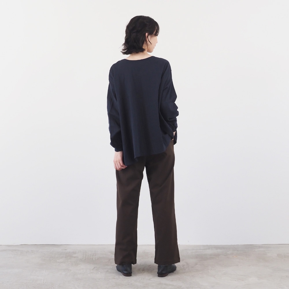 [美品] かぐれ　ピグメントダイ2WAYブラウス　ピンク　袖フレア　ゆったり　F かぐれ（カグレ）の「ピグメントダイ2WAYブラウス（シャツ