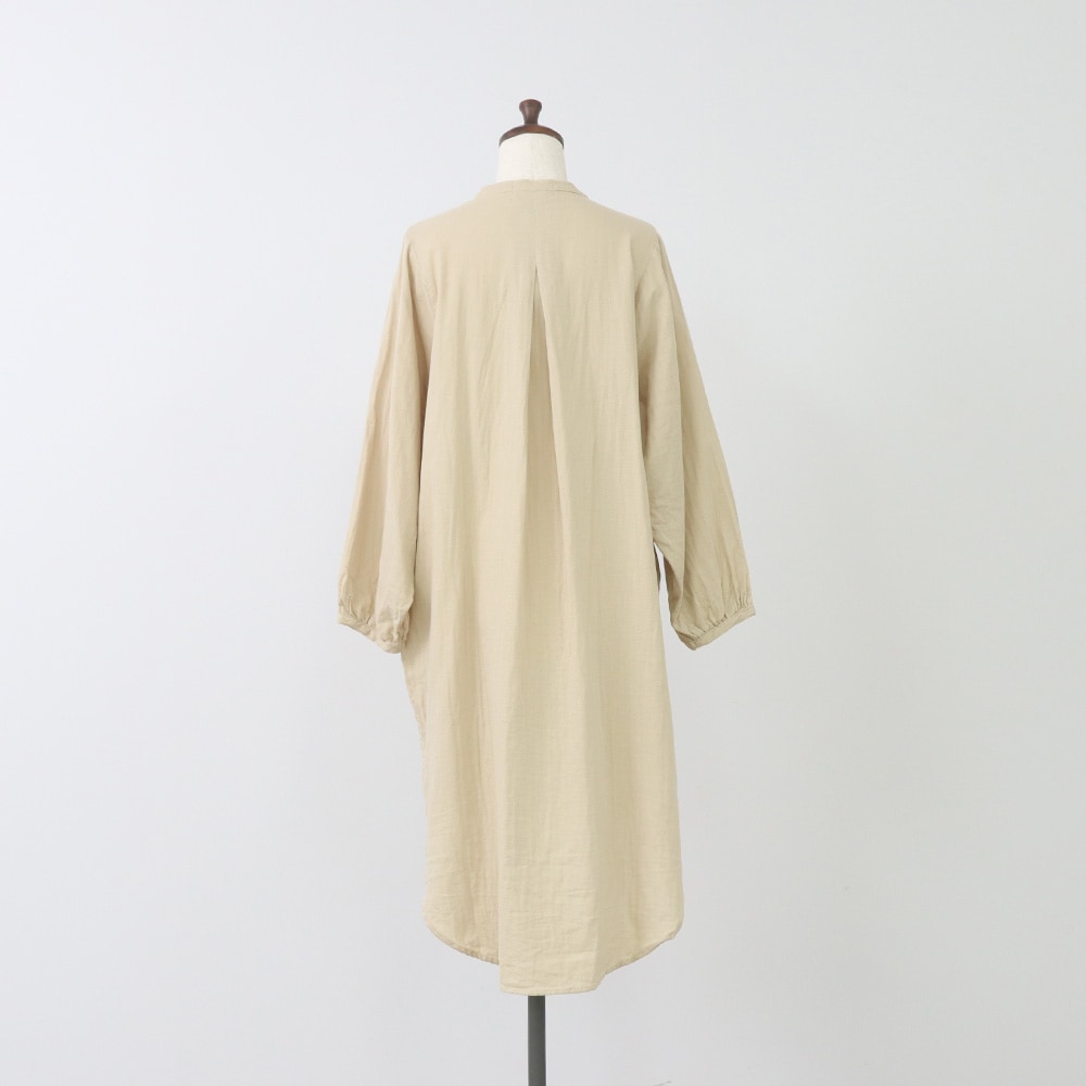 ダブルガーゼ ロングシャツカーデ カーディガンの正面ディティール