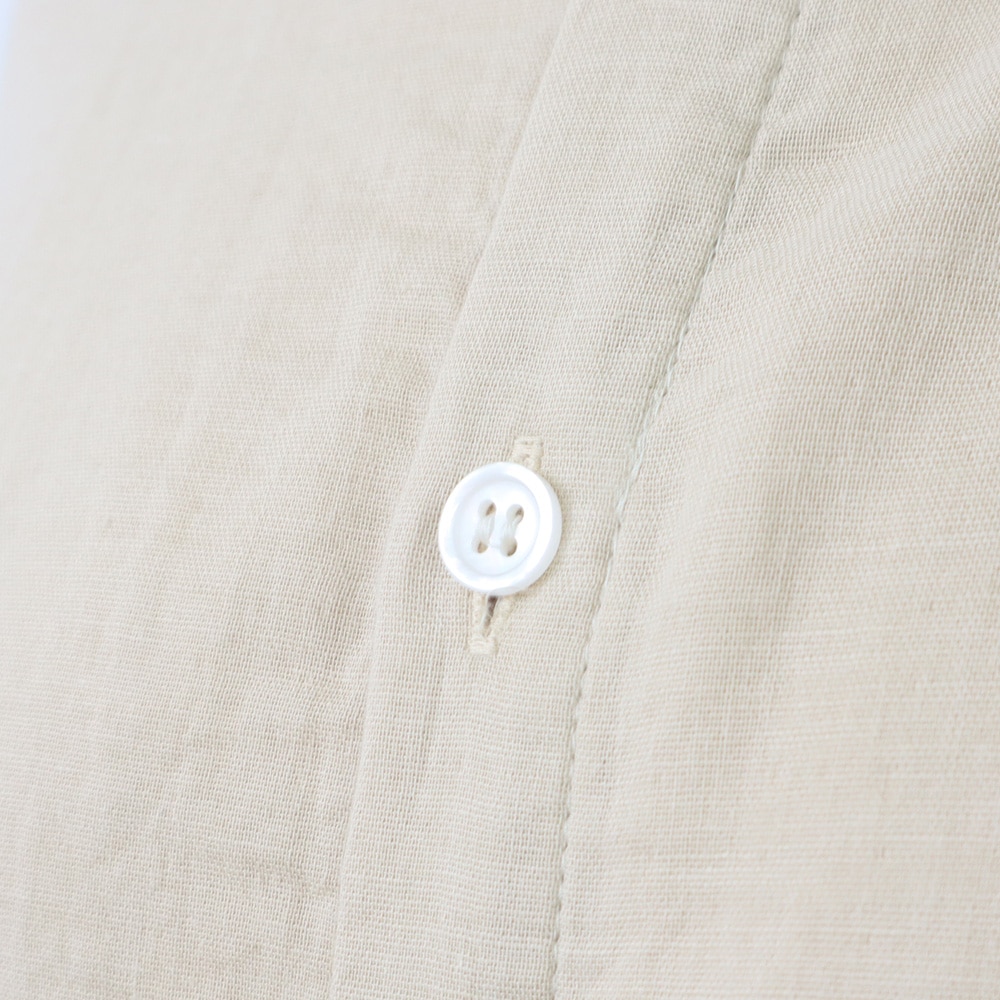 ダブルガーゼ ロングシャツカーデ カーディガンの正面ディティール