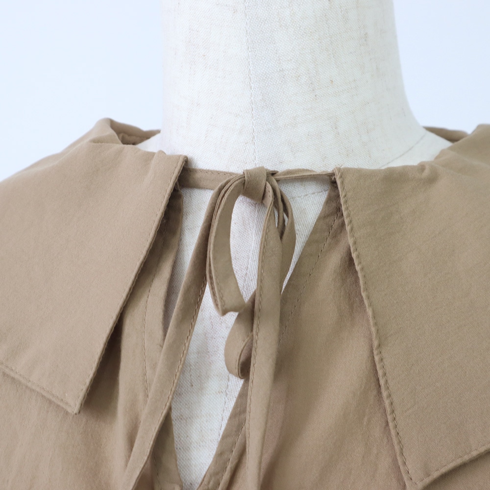 ふんわりローン スキッパーリボンブラウス ブラウスの正面ディティール