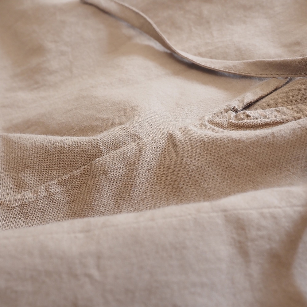 ふんわりローン スキッパーリボンブラウス ブラウスの素材のアップ