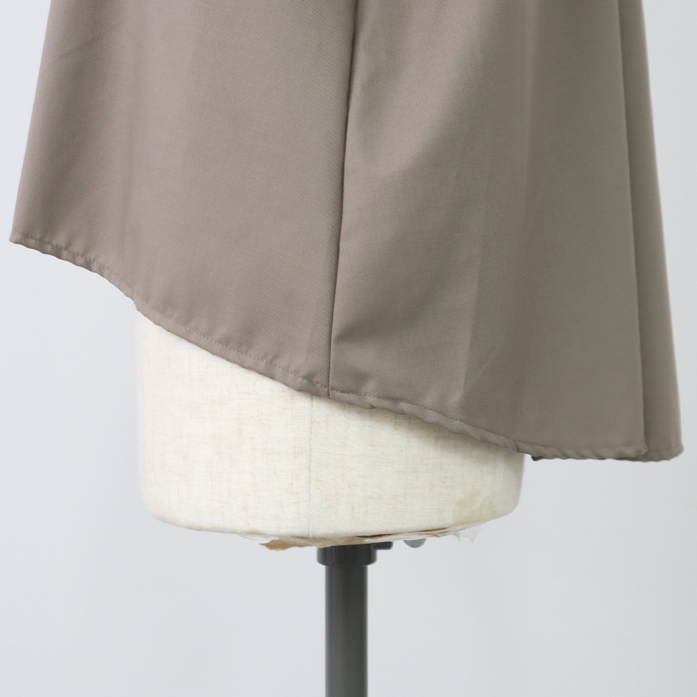 トロンとツイル フレアシャツ シャツの正面ディティール