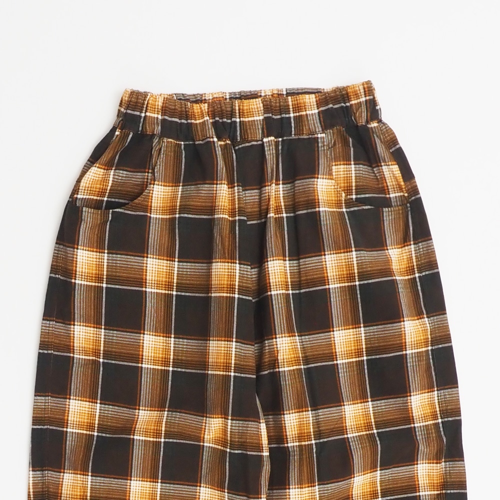 シャツコールチェック ノッポパンツ パンツの正面ディティール