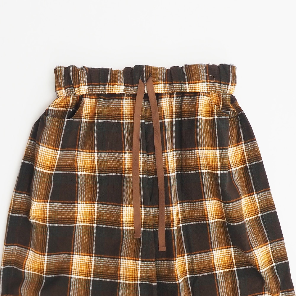 シャツコールチェック ノッポパンツ パンツの正面ディティール