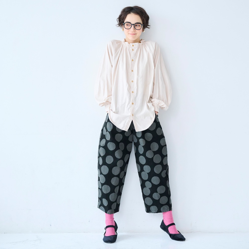 予約】WEB限定！NARU(ナル) 21Wコール天ランダムドット エッグ