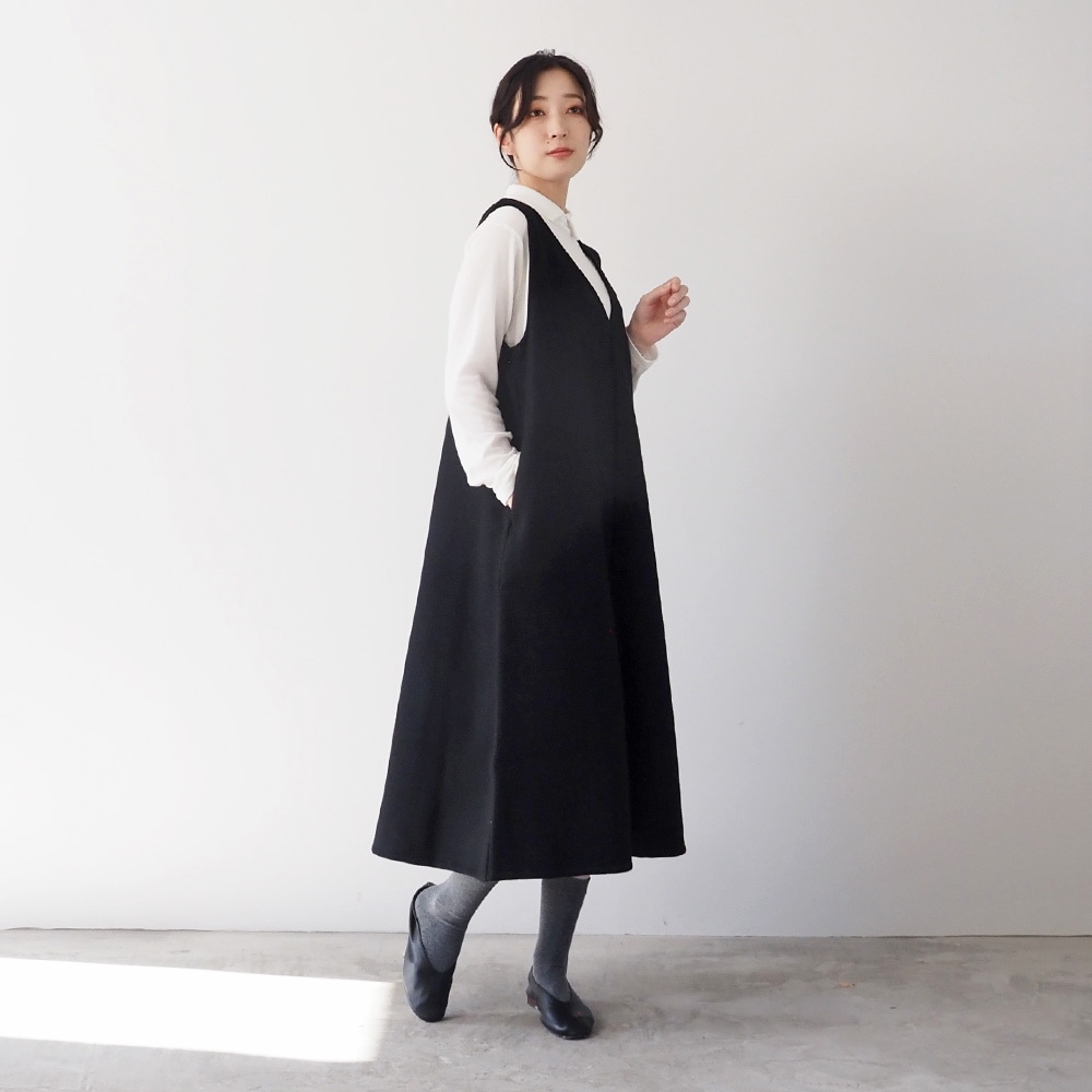 NARU(ナル) メルトンウール ジャンパースカート 665896 | 2025Winter