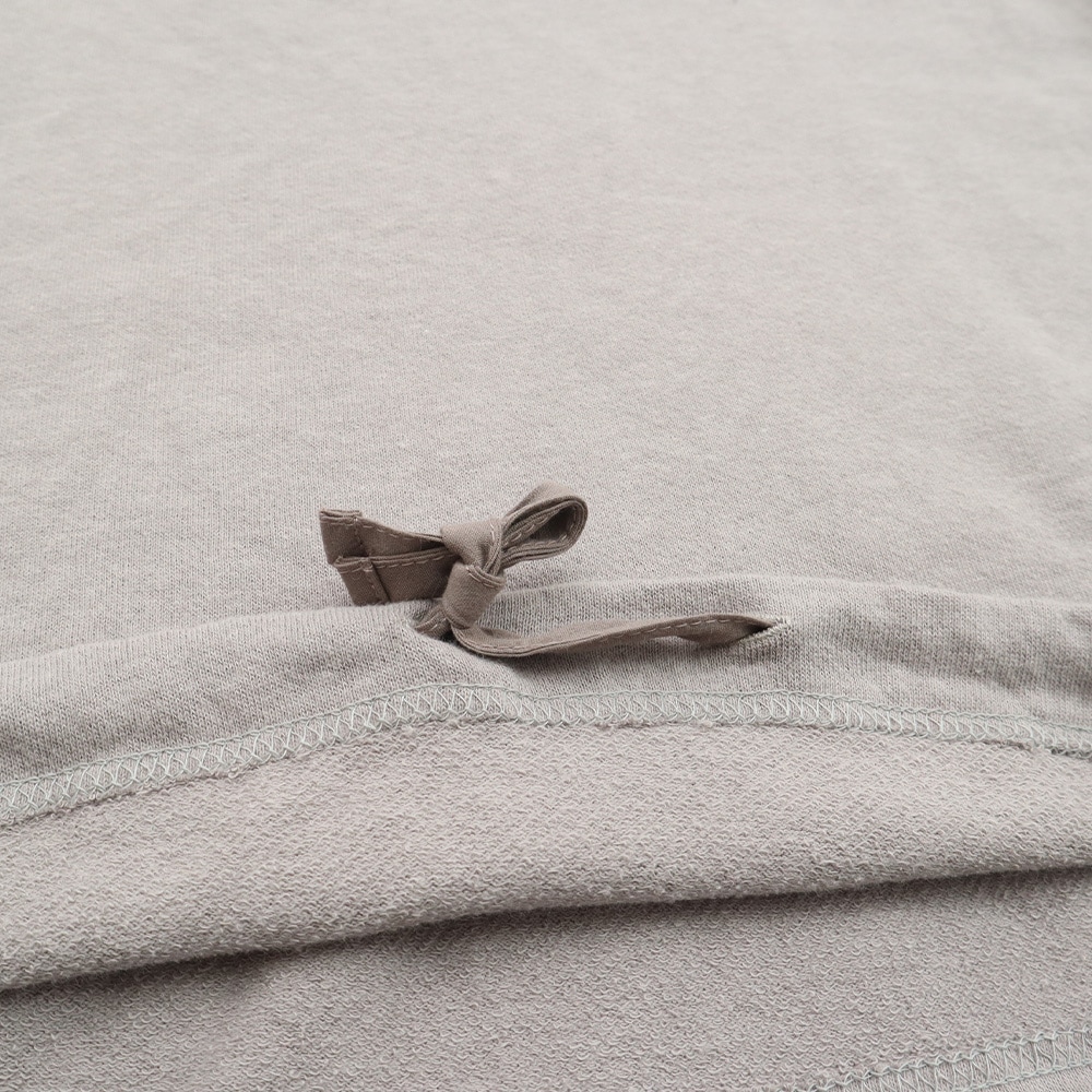 ガーゼ裏毛 ワイドPO　プルオーバーの正面ディティール