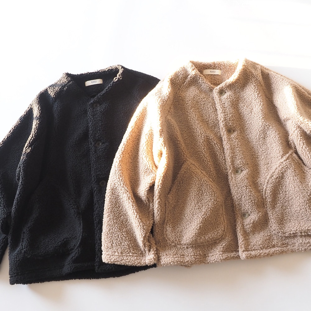 NARU(ナル) もこもこプードルパイル ラグランジャケット 666016