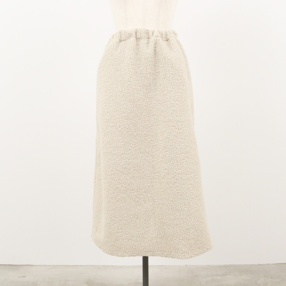 もこもこプードルパイル スカート スカートの正面ディティール