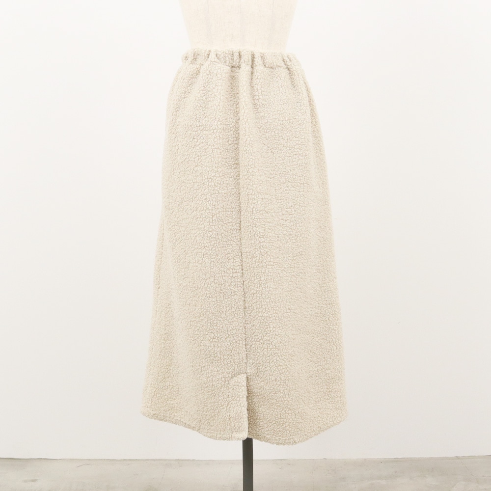 もこもこプードルパイル スカート スカートの正面ディティール