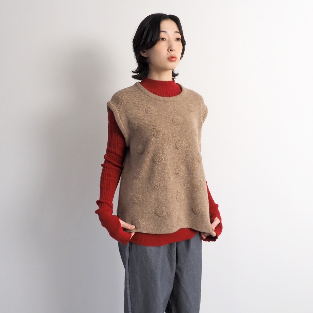 h.naoto h.b roots ダメージ加工 ニットベスト ニットベストダメージ加工Vネックニットベスト ストリート系 ロンT