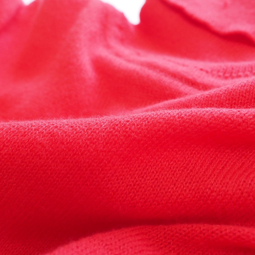 ムースヤーン タートルネックニット　ニットの素材のアップ