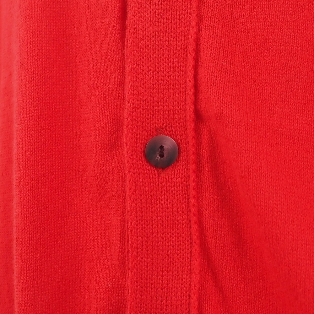 ムースヤーン　Vニットカーデ　カーディガンの正面ディティール