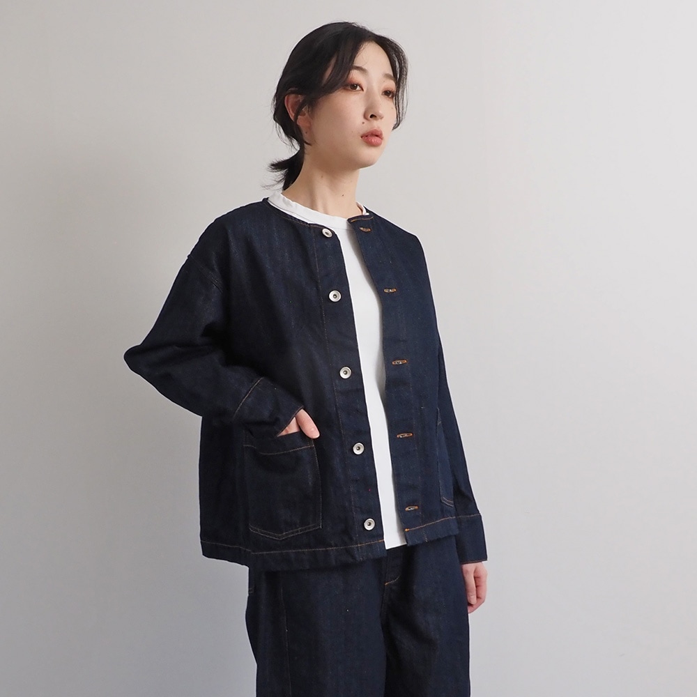 Niallさま専用 NARU(ナル) 12ozムラデニム ノーカラージャケット 666811 | 2025秋冬