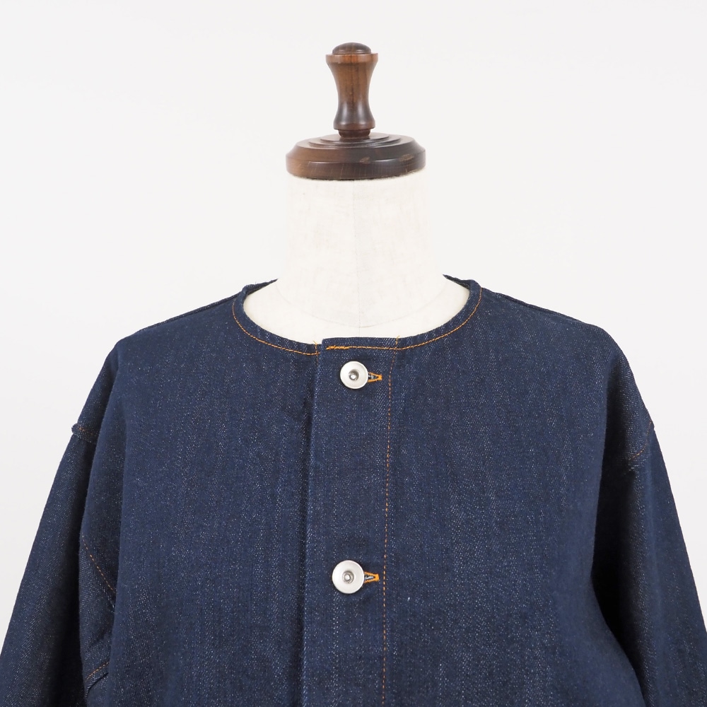 NARU(ナル) 12ozムラデニム ノーカラージャケット 666811 | 2025秋冬