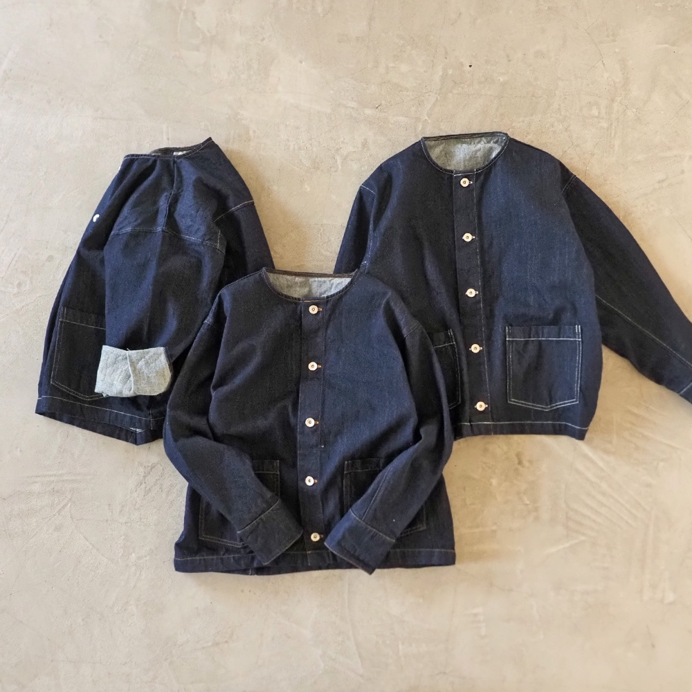 NARU(ナル) 12ozムラデニム ノーカラージャケット 666811 | all_items