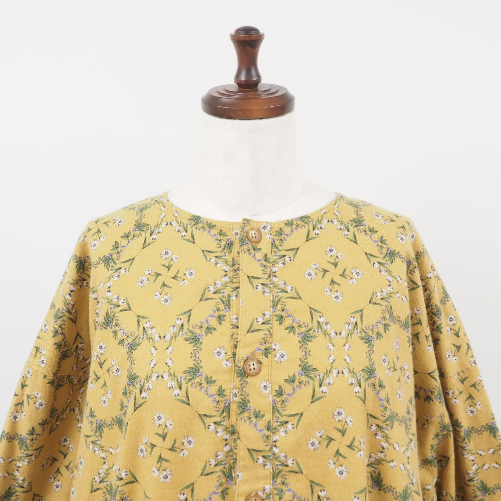 20ビエラ起毛バイアス花柄 ワンピース ワンピースの正面ディティール