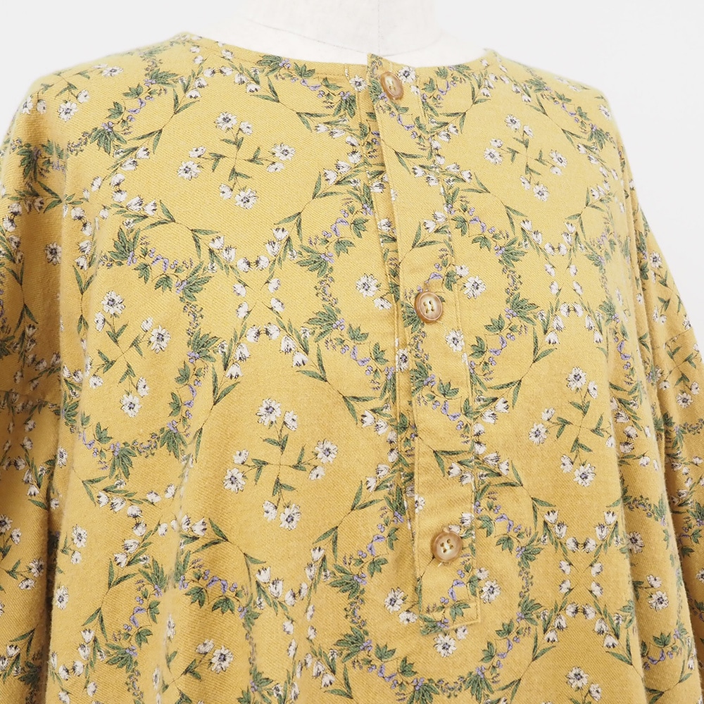 20ビエラ起毛バイアス花柄 ワンピース ワンピースの正面ディティール