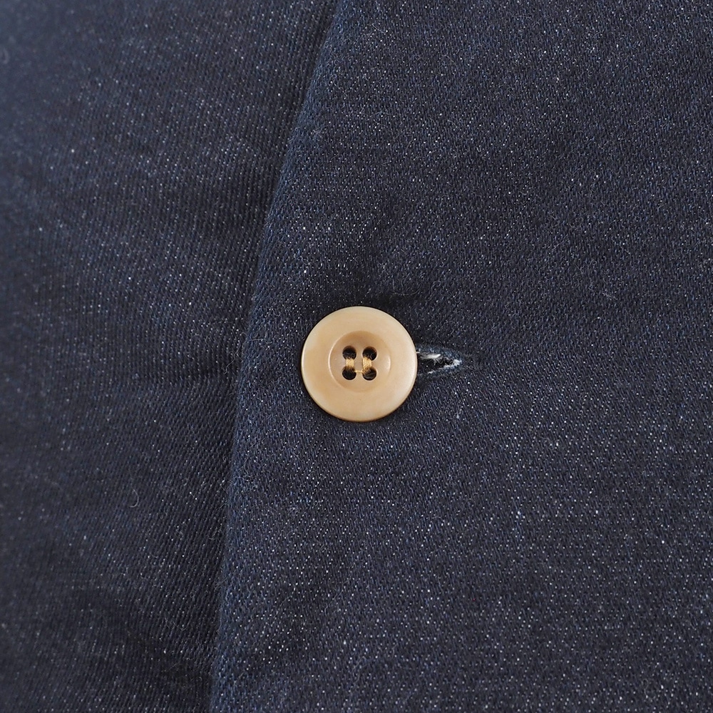 ムラデニム裏起毛 ノッチジャケット　ジャケットの正面ディティール