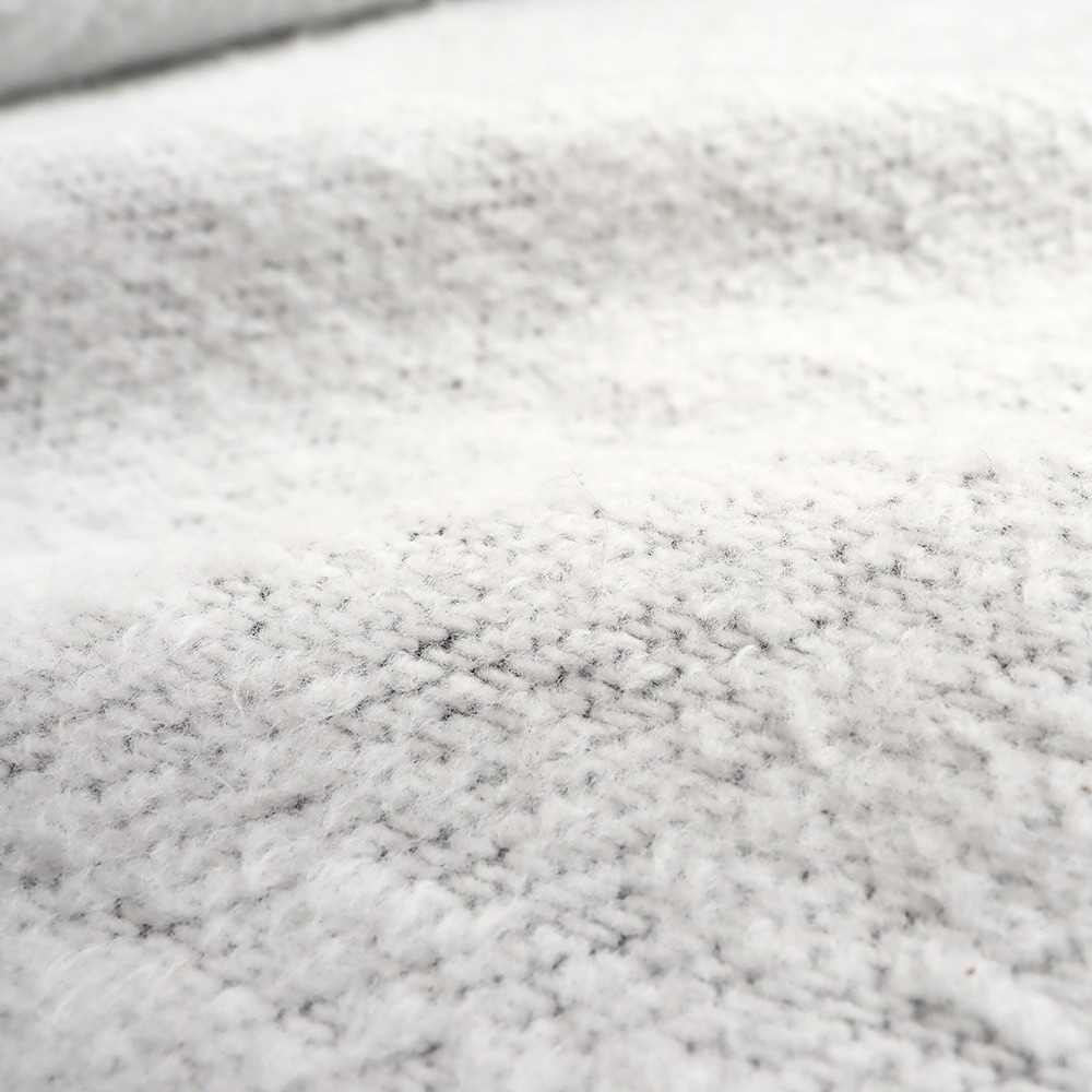 ムラデニム裏起毛 ノッチジャケット　ジャケットの素材のアップ