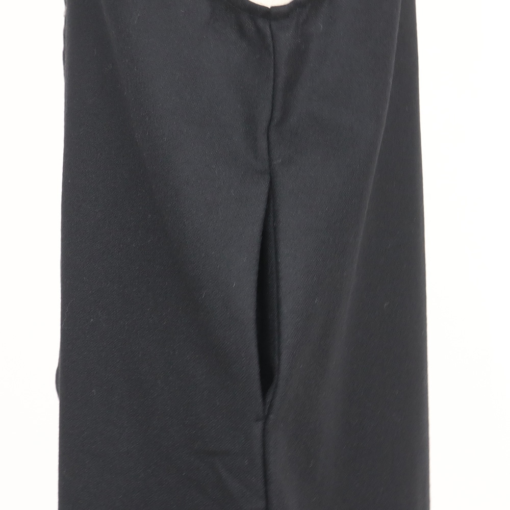 ウールリサイクルクロス ロングジレ ジレの正面ディティール