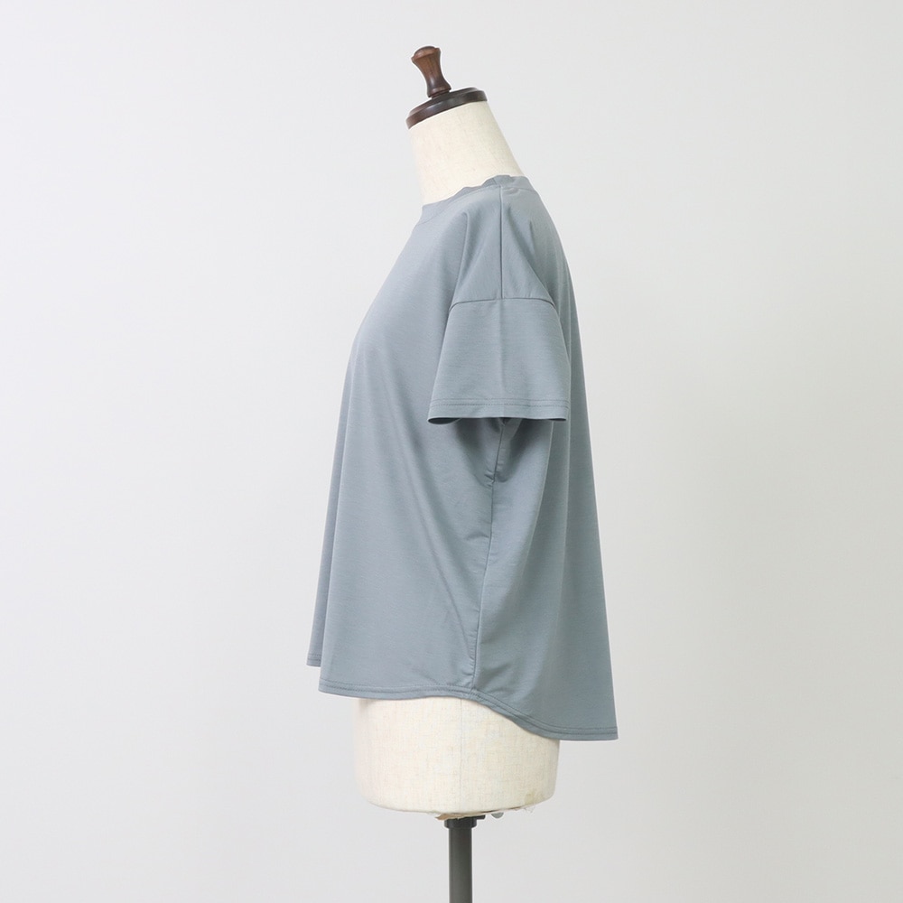 マイクロライクアウーヴン クルーネックT　Tシャツ正面ディティール